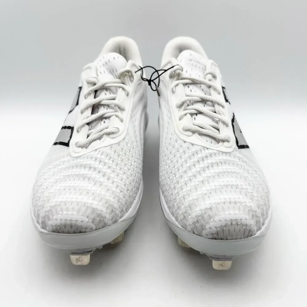 New Balance Mens FuelCell 4040v7 Baseball Cleats Size 14 White Black Metal NWOB